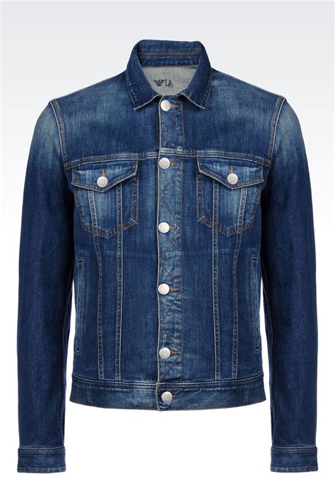 armani denim jacket men's.